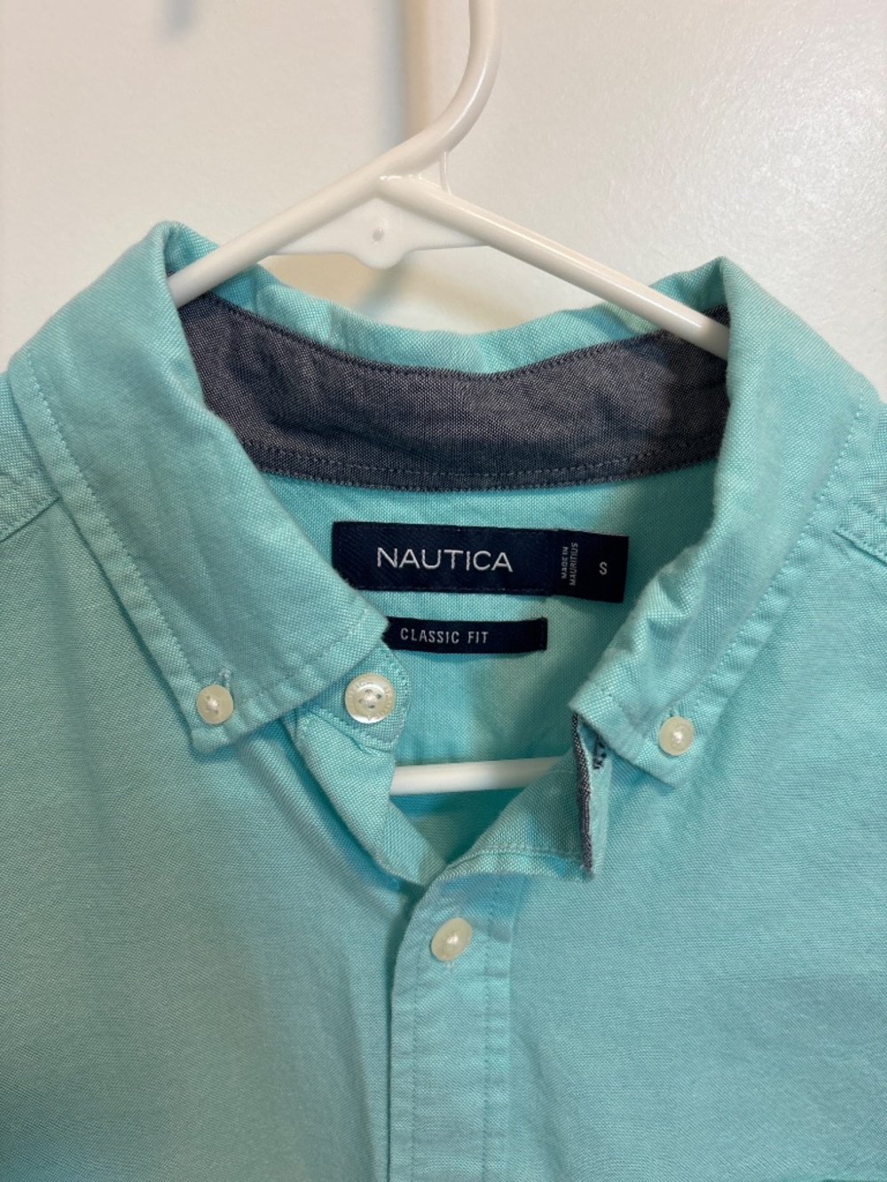 Nautica Mint Green Oxford Buttondown Shirt - Picture 2 of 3